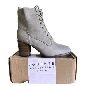 Journee Collection Baylor Women's Lace Up Boot Size 9 Wide #B1501